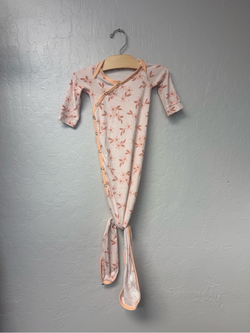 $15 ADD ON Copper Pearl Newborn Baby Gown‎ Pink Peach Janie and Jack Zara